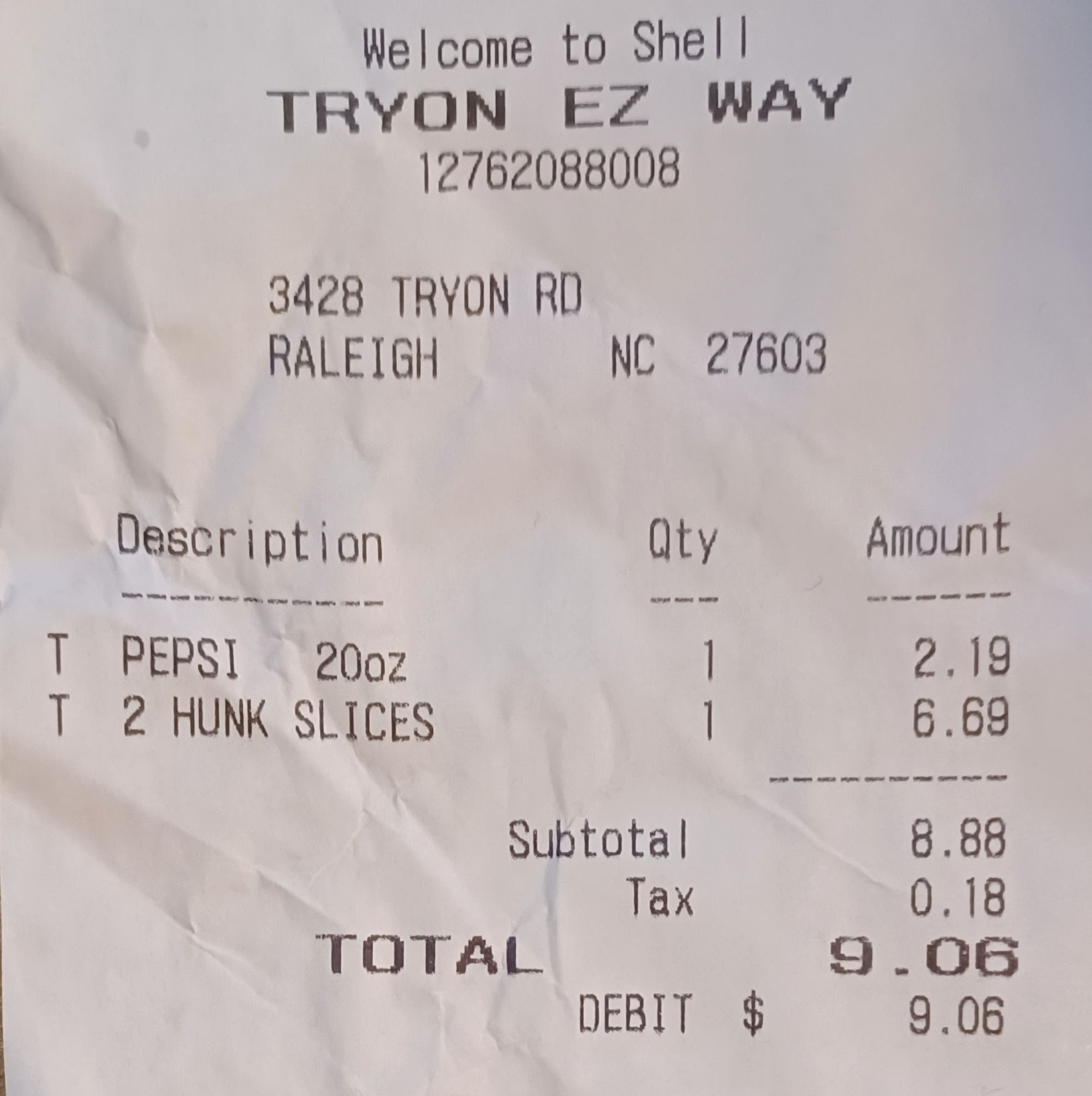 receipt
